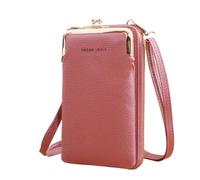 UALXPAO Women's Wallet Women Small Wallet Satchel Bag Bags Women Mini Matte Leather Shoulder Messenger Bag Clutch Ladies Phone Bag Purse Handbag(Deep Pink)