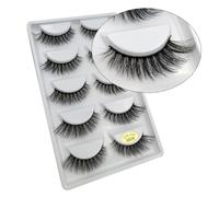 UAMOU 3D Faux Mink Lashes Natural Long Soft False Eyelashes Makeup Wispy Dramatic Fluffy cilios False Eyelashes Cheerfully (Color : G806, Size : 10 boxes(50 PAIRS))