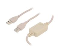 UANC22V cable USB 2.0 USB A male, both sides 1.8m white 0.48Gbps GEMBIRD