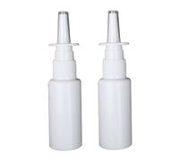 Uanqfegy 30ml Empty Nasal Spray Bottles, 2-Pack Refillable Plastic Mist Sprayer Container for Essential Oils & Saline