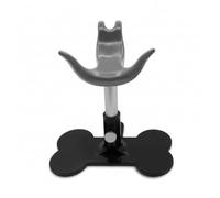 Uanqfegy Adjustable Dog Grooming Stand for Small Dogs with Soft Silicone Padding - Portable Pet Support for Breeding Suitable Small to Medium Dogs (Grey)