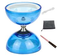 Uanqfegy Chinese Yoyo Diabolo 5 Bearings with Sticks, Yo Yo with String Guide Book & Net Bag for Kids Adults Fitness Tricks