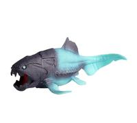 Uanqfegy Flexible Rubber Dunkleosteus Animal Figure, Realistic Model for Science Projects, Educational Toys & Cake Toppers
