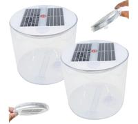 Uanqfegy Inflatable Solar Lantern, 2PCS Waterproof LED Camping Lamp | Waterproof Build, Bright White LEDs, Great for Outdoor Camping Trips