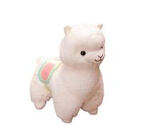 Uanqfegy Llama Plush Toy, Cartoon Fabric Stuffed Alpaca Doll, Soft Cute Birthday for Girls Boys Kids Room Decor