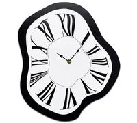 Uanqfegy Melting Wall Clock - Distorted Acrylic Silent Non Ticking, Decorative for Living Room Kitchen Office