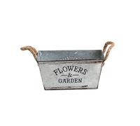 Uanqfegy Metal Flower Pot, Vintage Iron Small Oval Planter - Barrel Basket for, Hydroponic, Indoor Outdoor