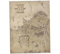 Uanqfegy Middle Earth Map Fleece Throw Blanket, Super Soft Velvet Cozy Plush Throw Blanket for Couch Bed Sofa/ 27.6x39.4