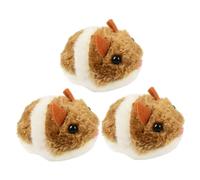 Uanqfegy Moving Mouse Cat Toy - 3PCS Pull String Interactive Toy Mice for Cats, Funny Plush Dog Toys to Keep Them Busy