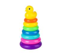Uanqfegy Rainbow Stacking Rings Toy, Baby Building Blocks for Early Learning, Colorful Stacker for Infants & Toddlers