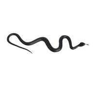 Uanqfegy Rubber Snake Toy - Vivid Simulation Trick Snake, Realistic Artificial Toy Black