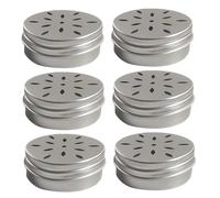 Uanqfegy Smell Training Kit for Dogs, 6-Piece Aluminum Containers for Nose Work & Fragrance Training/2.68x1.02 Inch