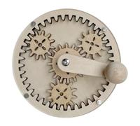 Uanqfegy Wooden Busy Board with Rotating Gears, Fine Motor Skills Activity Toy for Early Education, Montessori Learning Table for Kids