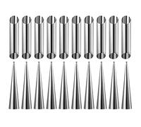 Uanratg Cannoli Baking Mould Set Cream Horn Mould Set Cream Stainless Steel Baking Mould