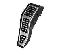 Uanratg Dead Footrest Pad Sport Foot Rest Pedal for Golf Seven Mk7 VII, Right, Black & Silver, Stainless Steel & Plastic
