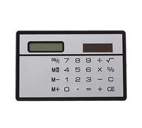 Uanratg Solar Power Credit Card Sized Pocket Calculator