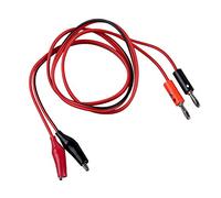 Uanratg Uanratg(R) Alligator Clip to Banana Plug Probe Cable Test Lead 90cm 3Ft