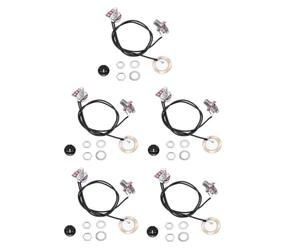 Uanratg Wood Guitar Pickup Wiring Kit Pickup Piezo 50mm Sensitive Transducer Pickups Prewired Amplifier with 6.35mm Output Jack