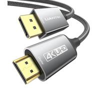 UANTIN 4K DisplayPort to HDMI Cable 3Ft, Uni-Directional DP 1.2 Computer to HDMI 1.4 Screen, 4K@30Hz, 2K@60Hz, Display Port Braided Cord for AMD, NVIDIA, Dell, Lenovo, Monitor