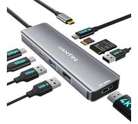 UANTIN 9-in-1 USB C Hub, 4K60Hz HDMI Multiport Adapter with 2 USB-C 5Gbps, 100W PD Charging, 3 USB-A Ports, SD/TF Card Reader, USBC Dock Dongle for MacBook Pro/Air, iPad Pro, Dell, HP, Laptop