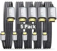 UANTIN USB C to HDMI Cable 1M for Home Office 4K High-Speed 5-Pack
