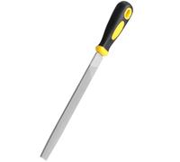 Uaorexplo 8'' Flat Hand Metal File, Ergonomic Rubberized Handle, Uniform Teeth, Strength High Carbon Steel, Suitable for Long Time Use for Trimming, Removing, Sharping Metal, Stone, Wood, and More.