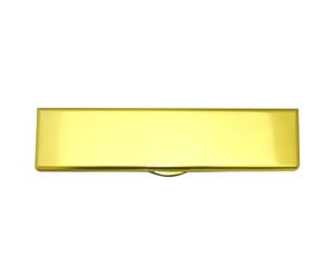 UAP 12 Inch iPlate Letter Box with Anti-Vandal Flap & Brushes - Draught Proof, Post Box for Wooden & uPVC Doors (24-80mm) - Weather-Resistant, Secure Letterplate Design (Gold Anodised)