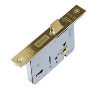 UAP 3 Lever Mortice Sash Lock 65mm - Door Lock with Key, Door Latch Mortice Lock for Internal and External Doors, Lever Mortice Sashlock (Evershine Brass - 65mm)