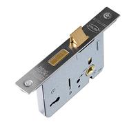 UAP 3 Lever Mortice Sash Lock 75mm - Door Lock with Key, Door Latch Mortice Lock for Internal and External Doors, Lever Mortice Sashlock (Satin Stainless - 75mm)