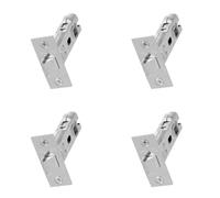 UAP 4 Sets 65mm Tubular Latch Square - Door Latches for Internal Doors Square Forend, Tubular Door Mortice Latch, Door Hardware (4 Pack, 65mm, Nickel Plated)