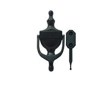 UAP 6 Inch Victorian Urn Door Knocker Concealed Fix in Black (Face Fixed)