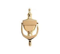 UAP 6 Inch Victorian Urn Door Knocker Concealed Fix in Gold (Face Fixed)