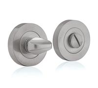UAP Armasmart® Bathroom Turn & Release - Antibacterial Thumb Turn Lock, Anti-Tarnish Toilet Lock for Bathroom Doors, Bathroom Door Lock for Secure Privacy - Brushed Stainless Steel
