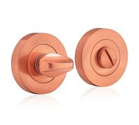 UAP Armasmart® Bathroom Turn & Release - Antibacterial Thumb Turn Lock, Anti-Tarnish Toilet Lock for Bathroom Doors, Bathroom Door Lock for Secure Privacy- Copper Finish