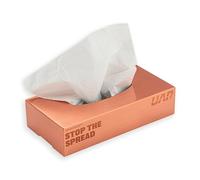 UAP Armasmart® Tissue Box Holder - Antibacterial Tissue Dispenser, Anti-Tarnish Tissue Box Cover, Sleek Tissue Holder for Home & Office, Copper Finish