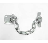 UAP Door Chain with Security Rating - Heavy-Duty Front Door Lock with 200kg Break Resistance - Slim Chrome Door Restrictor for UPVC & Wooden Doors - Easy Installation (Satin Chrome)
