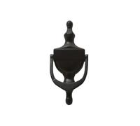 UAP Door Knockers - 6" Victorian Urn Door Knocker For Front Door, Classic Elegant Door Furniture With Universal Fixings Including Self Adhesive (Black)