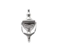 UAP Victorian Urn Door Knocker for Front Door - 6-Inch Classic Chrome Door Furniture with Universal Fixings - Traditional Design with Self-Adhesive Option (Polished Chrome)