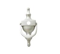 UAP Door Knockers - 6" Victorian Urn Door Knocker with Hole for a Door Viewer (Spy Hole) for Front Door with Bolt Through Fixings, Traditional Victorian Urn Style (Silver Anodised)
