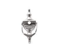 UAP Door Knockers - 6" Victorian Urn Door Knocker with Spy Hole for Front Door, Classic Door Furniture with Universal Fixings Including Self Adhesive (Polished Chrome)