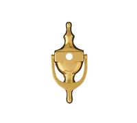 UAP Door Knockers - 6" Victorian Urn Door Knocker with Spy Hole for Front Door, Classic Door Furniture with Universal Fixings Including Self Adhesive (PVD Gold