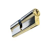 UAP Euro Cylinder Door Lock with 3 Keys - TL Budget Euro Lock Cylinder Security Door Barrel for Home & Business - Heavy-Duty Cylinder Suitable for All Doors (80mm 40/40) (Brass)