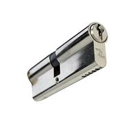 UAP Euro Cylinder Door Lock with 3 Keys - TL Budget Euro Lock Cylinder Security Door Barrel for Home & Business - Heavy-Duty Cylinder Suitable for All Doors (90mm 45/45) (Nickel)