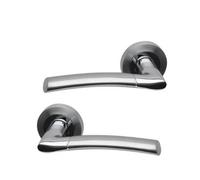 Uap Falcon Dual Finish Chrome Door Handles Pair