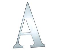 UAP House Numbers - 3 Inch Door Numbers Self Adhesive For Front Door, Address Number Stainless Steel For Doors And Gates, Letter Times Roman Font, Easy to Fix (Letter A, Mirror Polished)