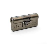 UAP Kinetica+ K4 3* Kitemarked Double Key Euro Cylinder Door Lock - Unparalleled Home Security & Safety System - With Bio Key, 6-Pin, Anti-Bump, Anti-Drill Features (105mm 65EX-10-30 (70EX/35) (Nikel)