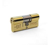 UAP Kinetica+ K4 3* Kitemarked Double Key Euro Cylinder Door Lock - Unparalleled Home Security & Safety System - with Bio Key, 6-Pin, Anti-Bump, Anti-Drill (90mm 45-10-35 (50/40) (Polished Brass)