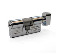 UAP Kinetic K4 3* Kitemarked Horizontal Euro Key & Turn Cylinder Door Lock - Advanced Home Security & Safety, Bio Key, 6-Pin, Anti-Bump, Anti-Drill (100mm 45T-10-45 (50T/50) (Polished Chrome)