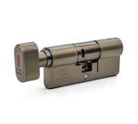 UAP Kinetic K4 3* Kitemarked Key & Turn Euro Cylinder Door Lock - Unparalleled Home Security & Safety System - with Bio Key, 6-Pin, Anti-Bump, Anti-Drill Features (90mm 35-10-45T (40/50T) (Nikel)