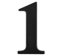 UAP Limited Door Number 1 Black- Self Adhesive 3" House Number, Times Roman Font